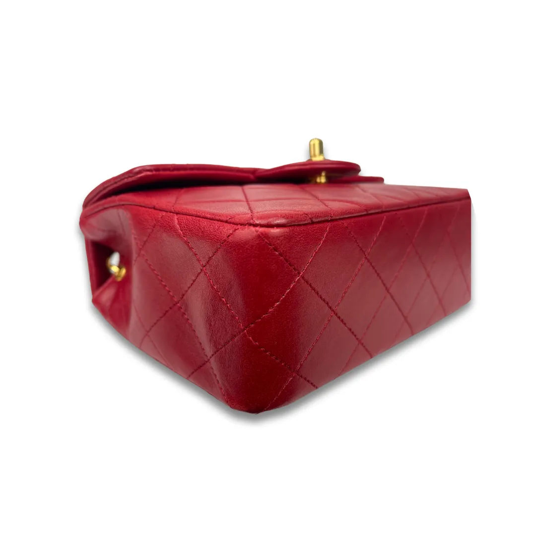 Chanel Classic Red Square Mini