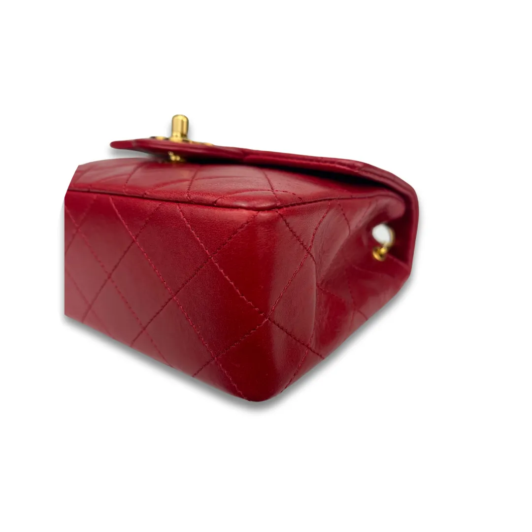 Chanel Classic Red Square Mini