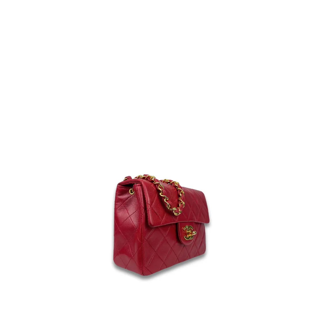 Chanel Classic Red Square Mini