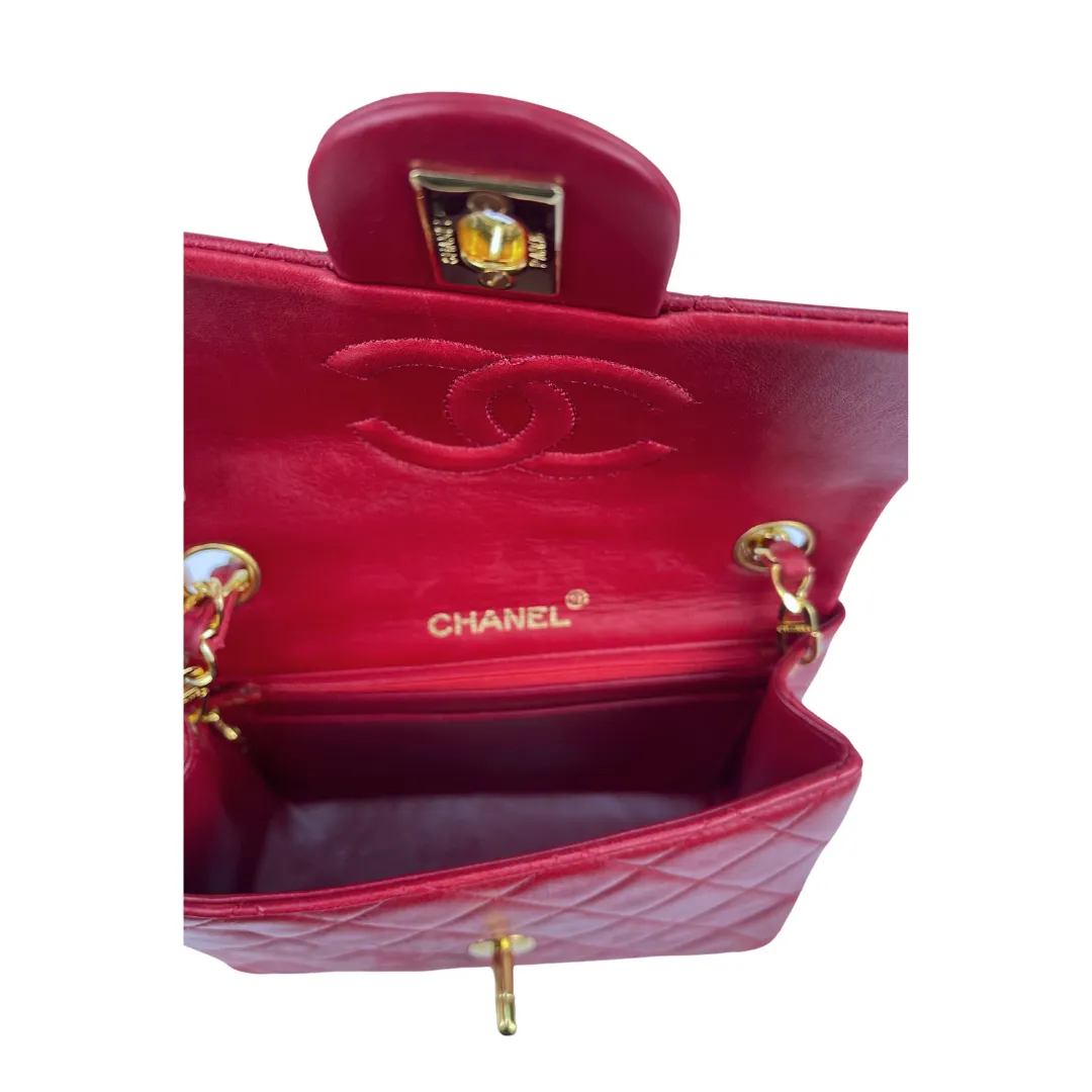 Chanel Classic Red Square Mini