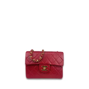 Chanel Classic Red Square Mini