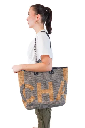 Chanel Deauville Canvas Tote (retail $3,800)