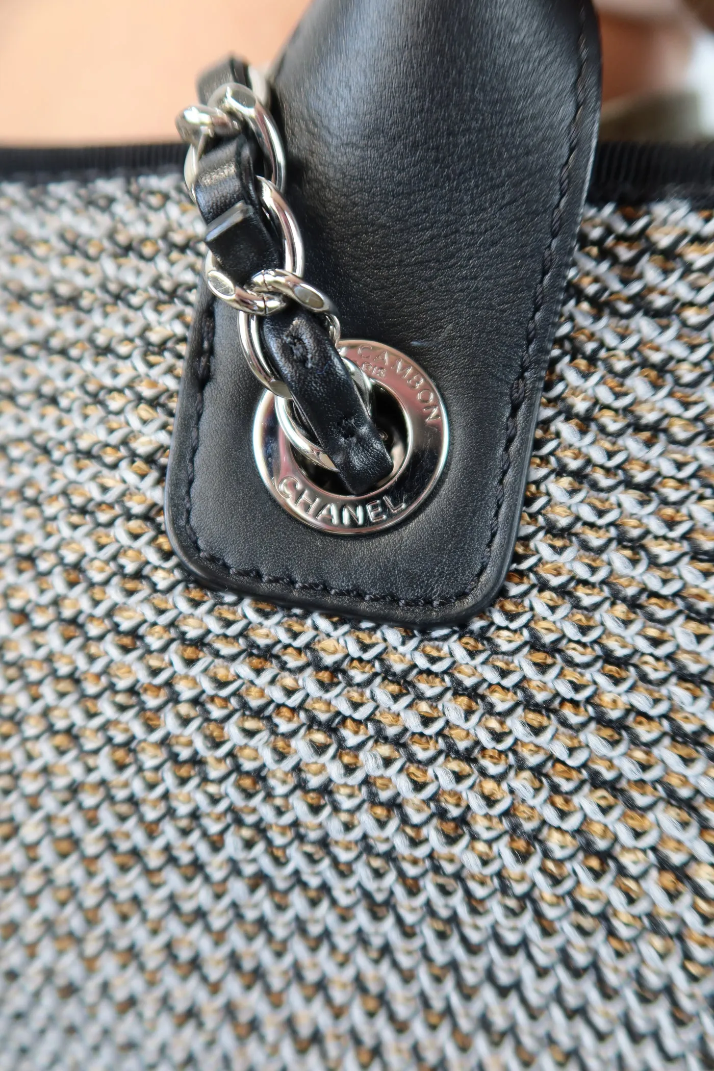 Chanel Deauville Canvas Tote (retail $3,800)