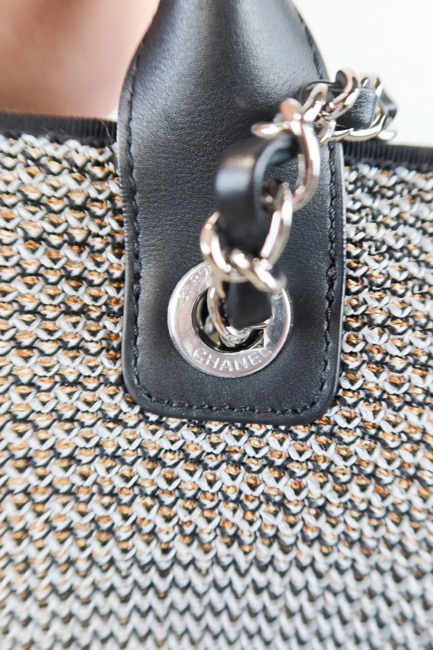 Chanel Deauville Canvas Tote (retail $3,800)