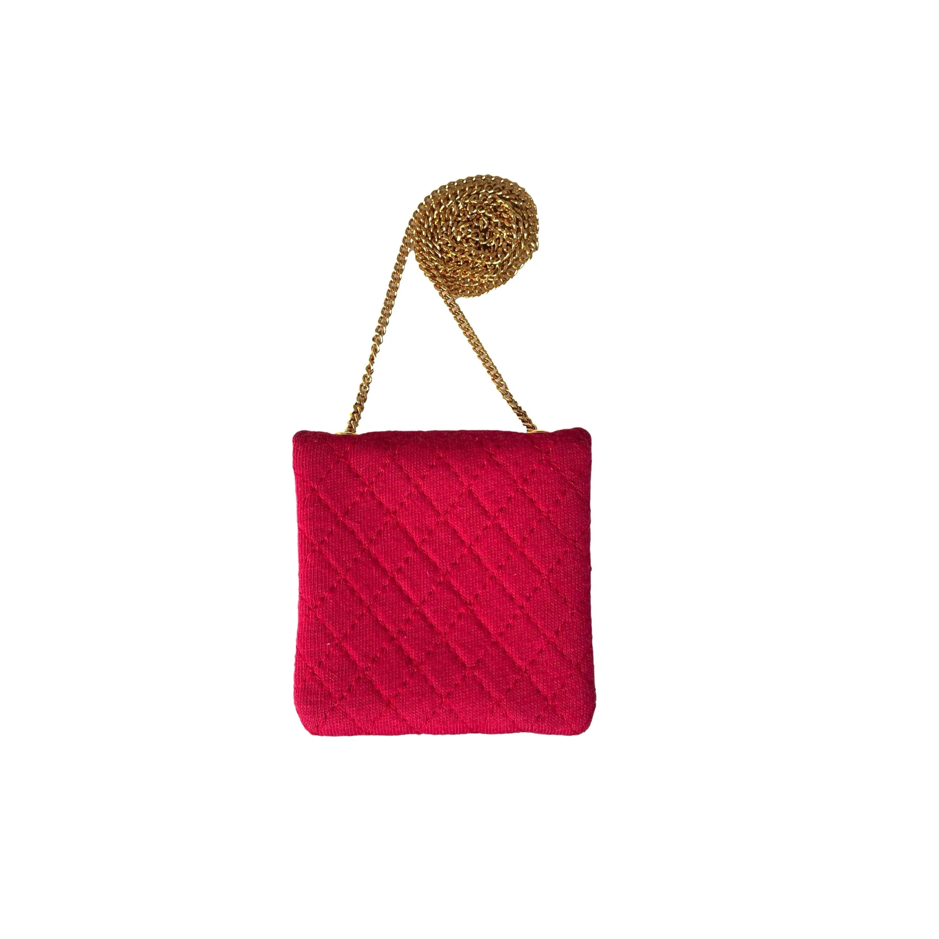 Chanel Fuchsia Quilted Micro Bag