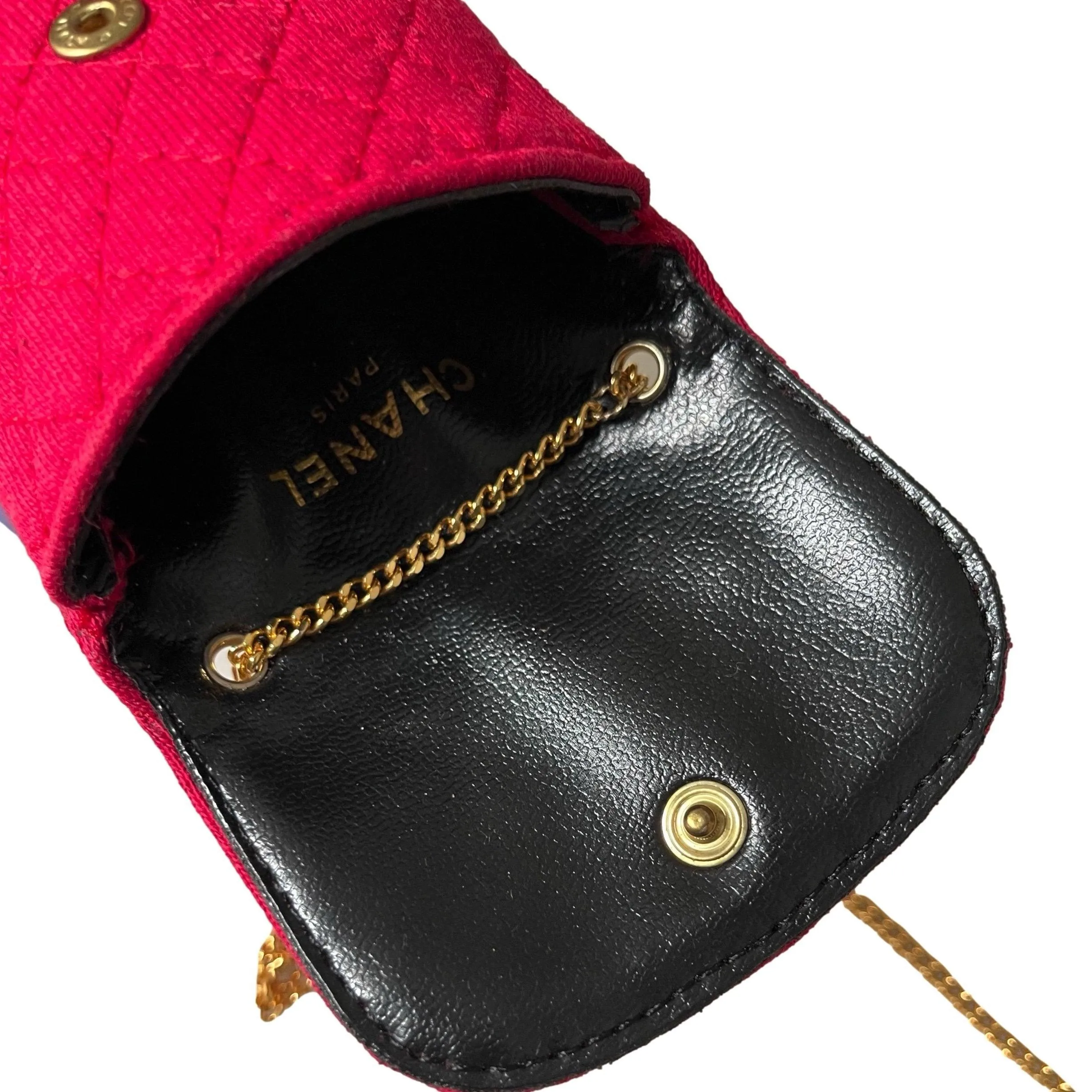 Chanel Fuchsia Quilted Micro Bag