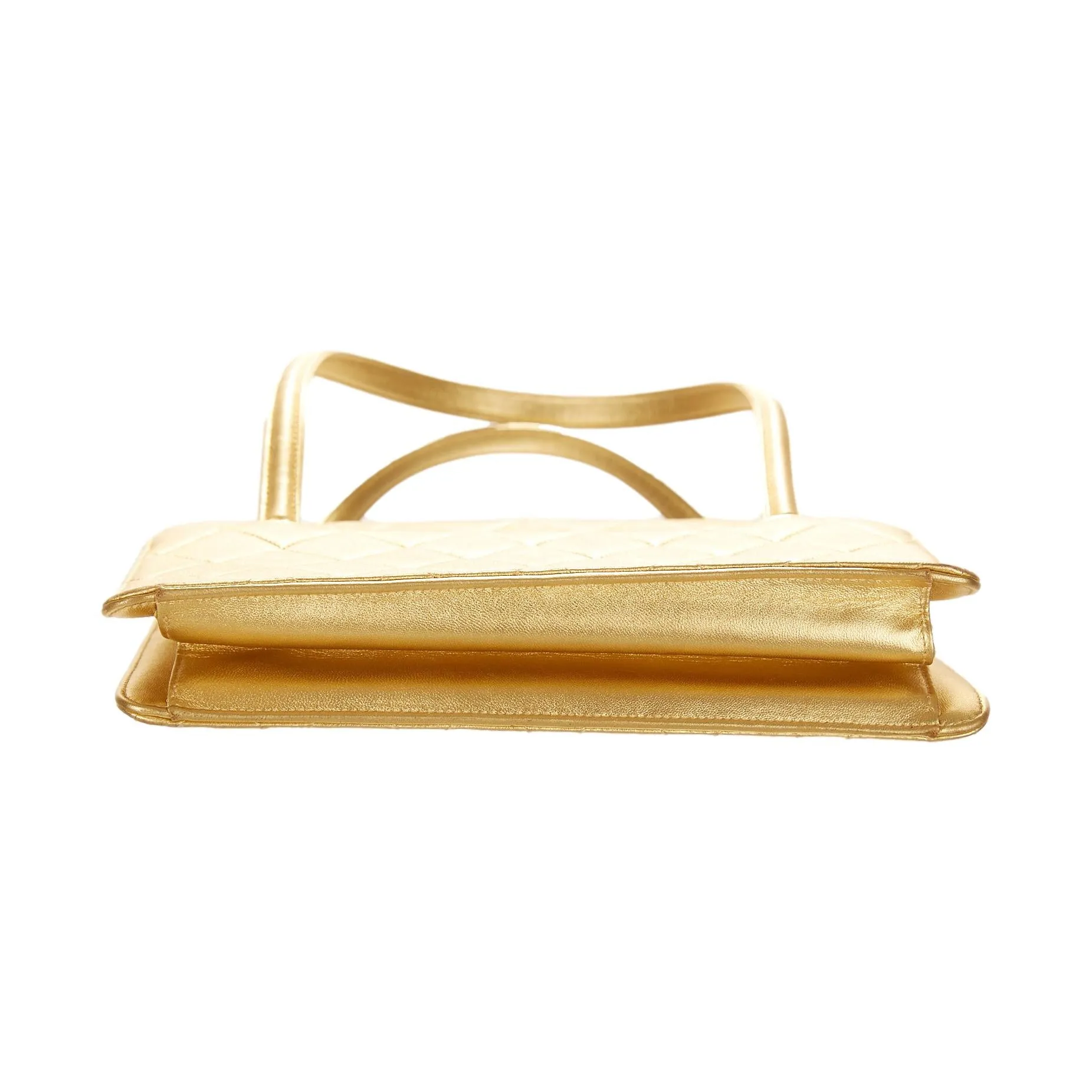 Chanel Gold Quilted Mini Bag