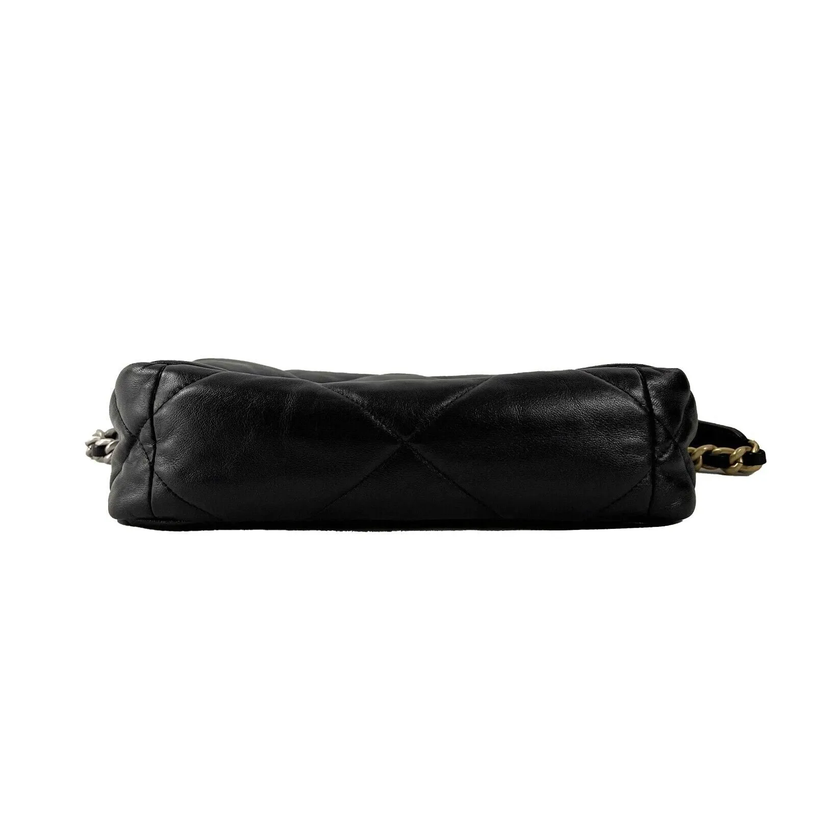 CHANEL - NEW Chanel 19 Medium CC Lambskin Black Flap Shoulder Bag