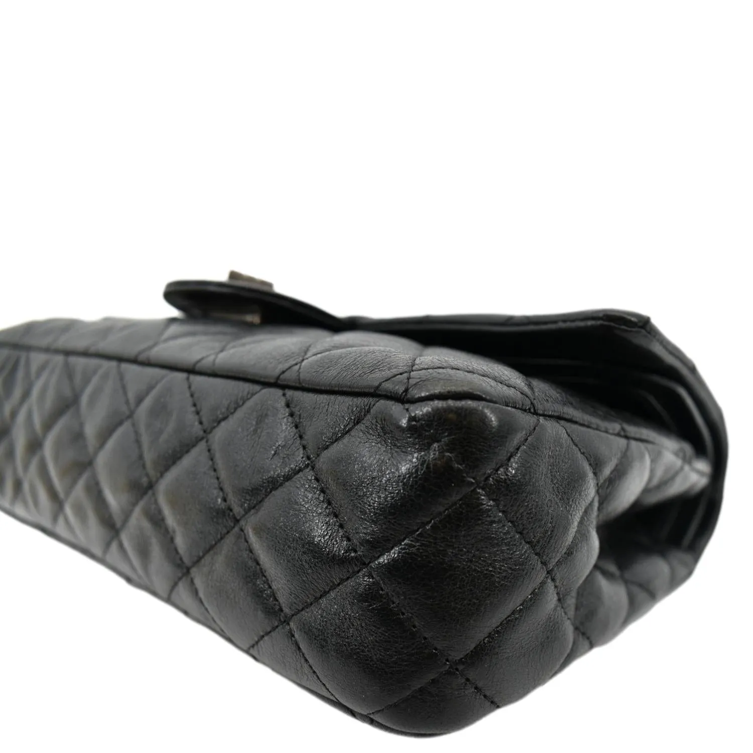 CHANEL Reissue Flap Leather Shoulder Bag Black