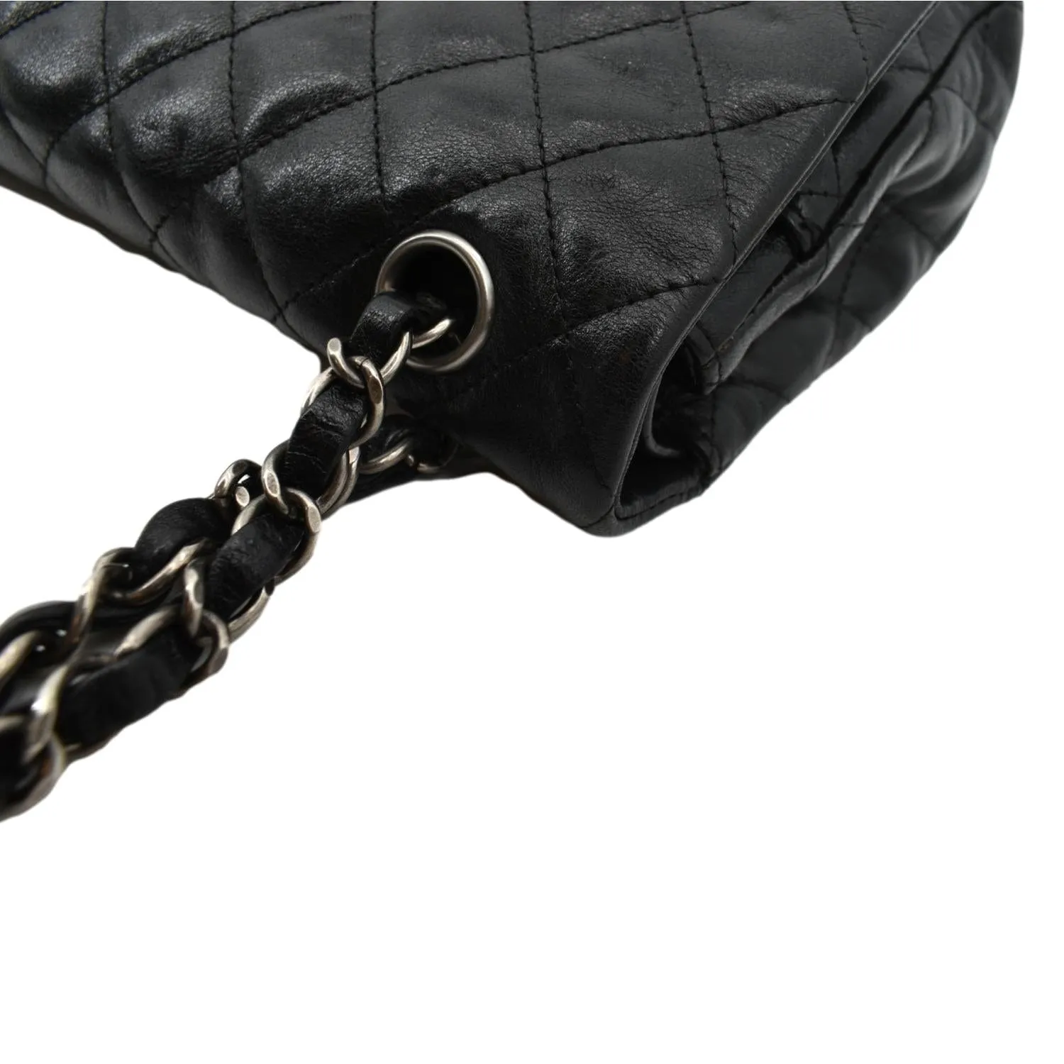 CHANEL Reissue Flap Leather Shoulder Bag Black