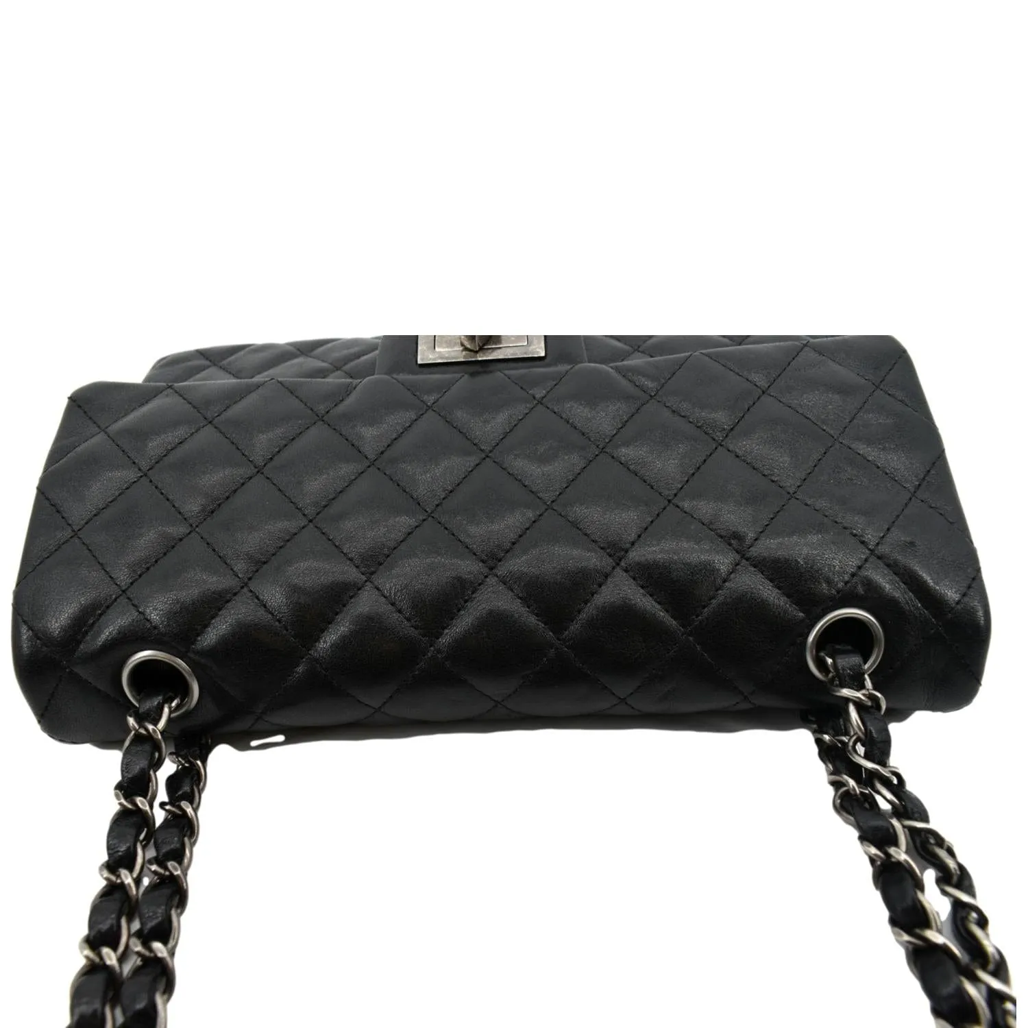 CHANEL Reissue Flap Leather Shoulder Bag Black