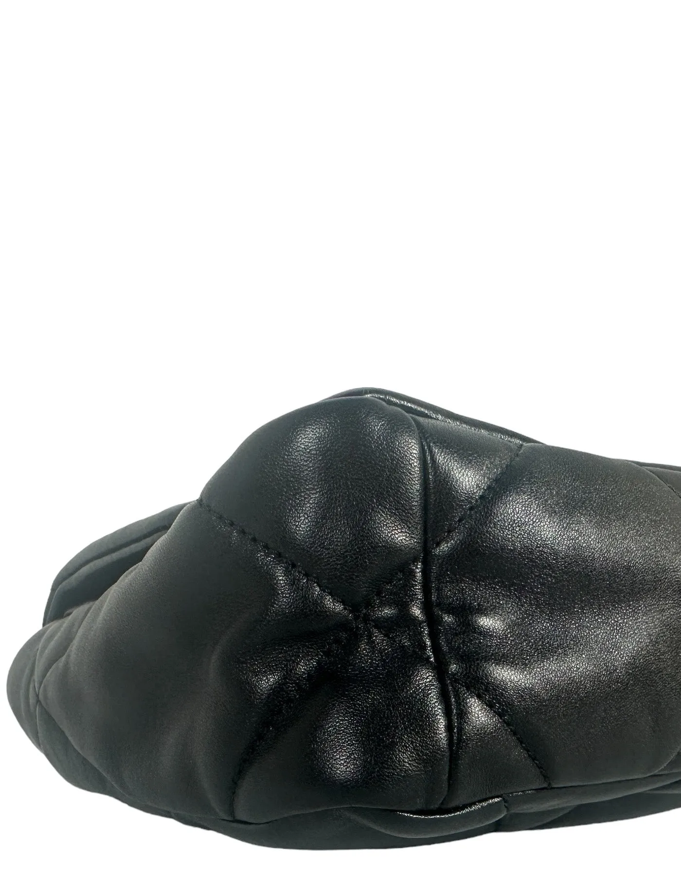 Chanel Silvertone Black Lambskin Quilted Medium 19 Bag