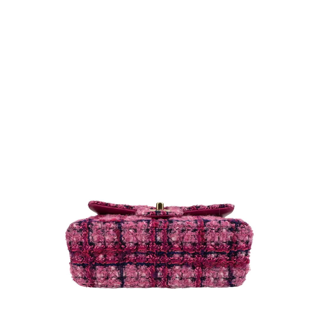 Chanel Tweed Quilted Flap Bag