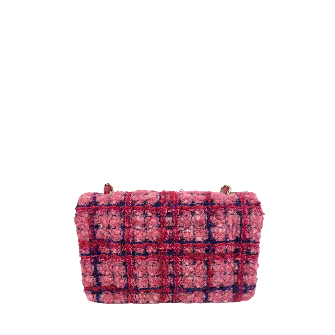 Chanel Tweed Quilted Flap Bag
