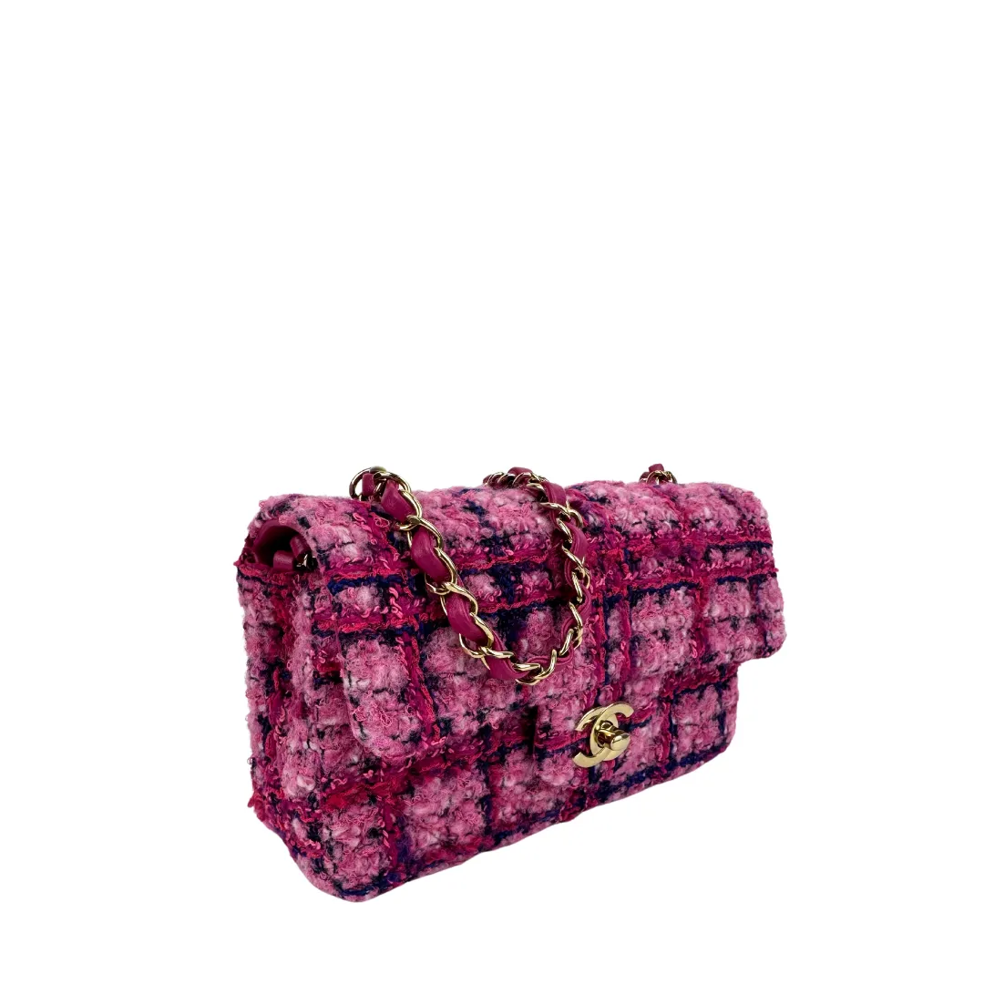 Chanel Tweed Quilted Flap Bag