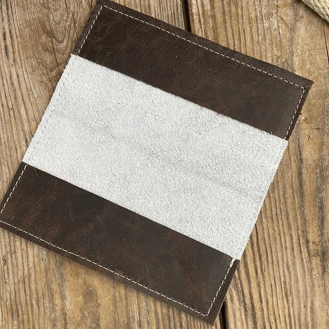 Checkbook Cover - Black & White w/ Fiesta Navajo