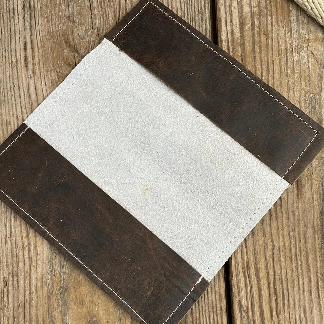 Checkbook Cover - Rainbow w/ Aurora Navajo