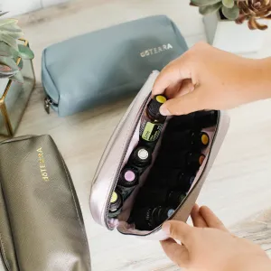 Chic Vegan Leather Essential Oil Clutch Bags