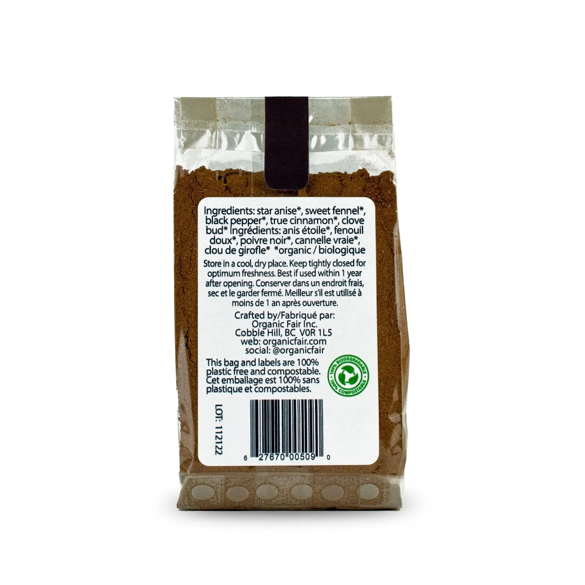 Chinese Five Spice Blend - Bag 65g