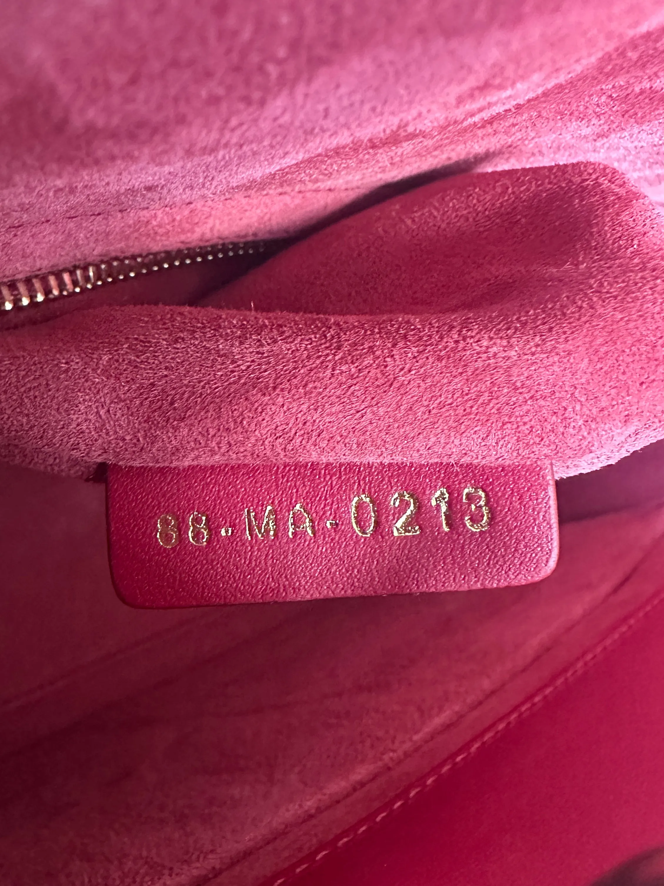Christian Dior Red Leather Cannage Quilted Medium Lady Dior Bag