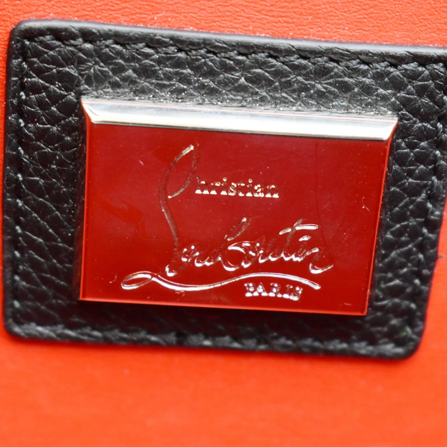 CHRISTIAN LOUBOUTIN Pebbled Small Rubylou Shoulder Bag Black