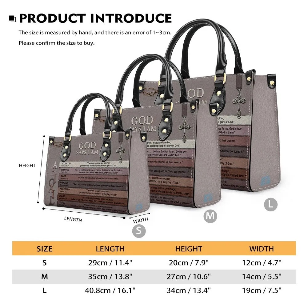 CHRISTIANARTBAG Handbag - Uncover the sacred meaning of your name - Personalized Leather Handbag, CABBBCV03030624.