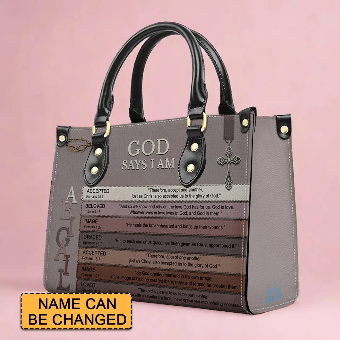 CHRISTIANARTBAG Handbag - Uncover the sacred meaning of your name - Personalized Leather Handbag, CABBBCV03030624.