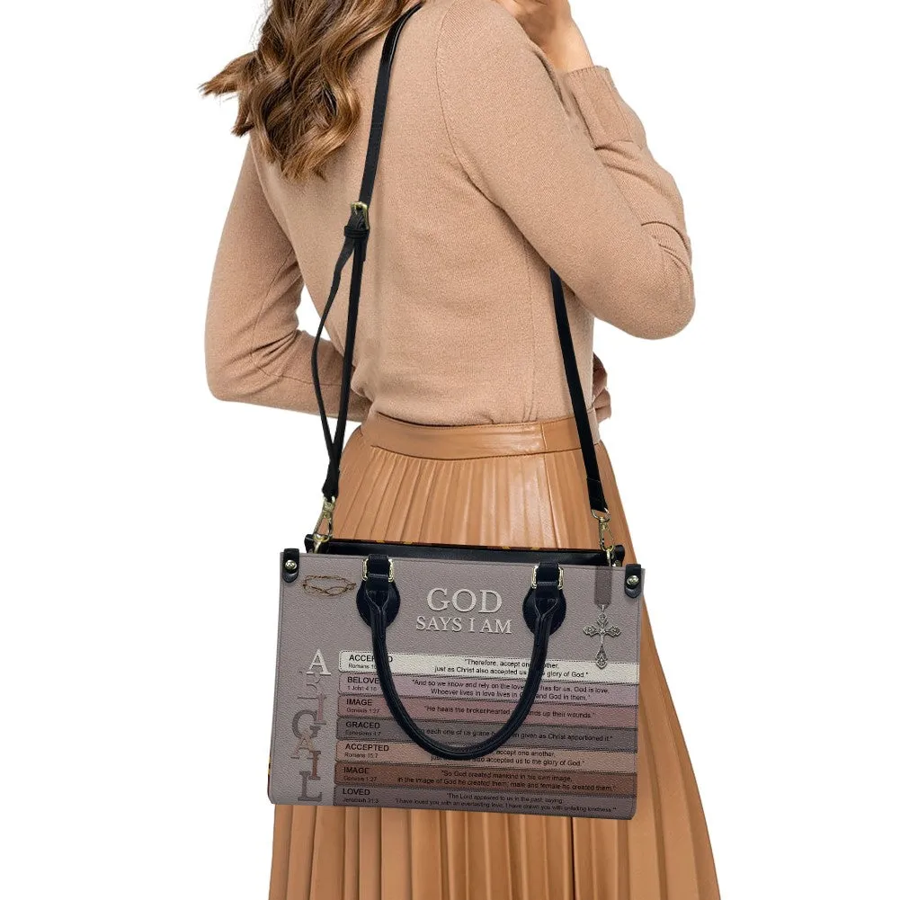 CHRISTIANARTBAG Handbag - Uncover the sacred meaning of your name - Personalized Leather Handbag, CABBBCV03030624.