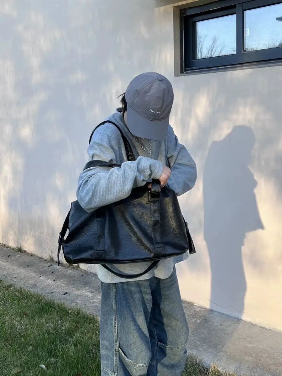Classic Leather Duffel Bag