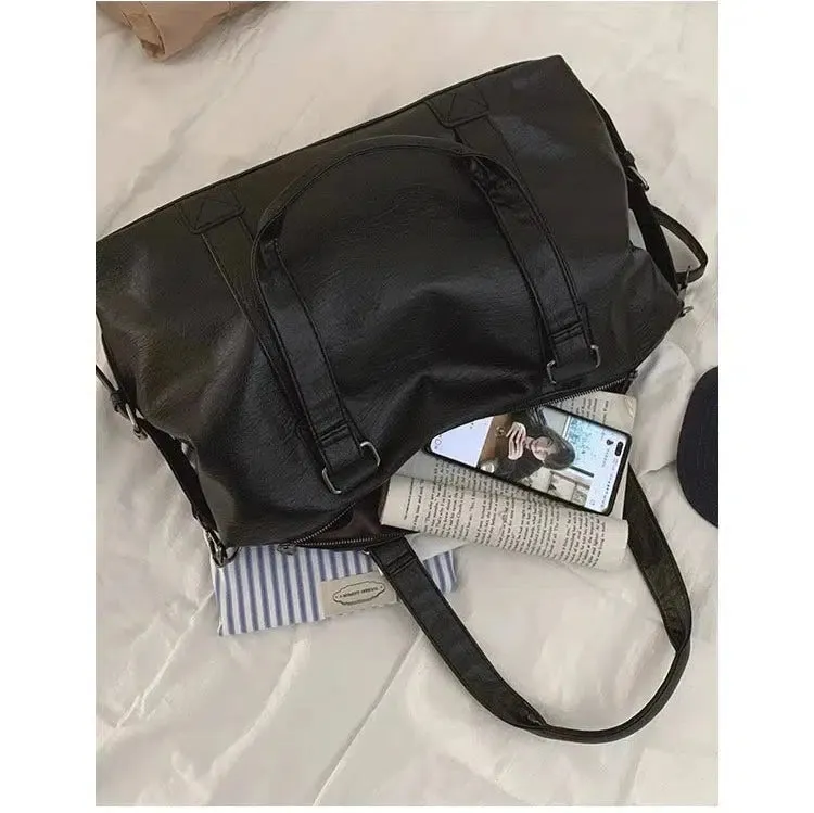 Classic Leather Duffel Bag