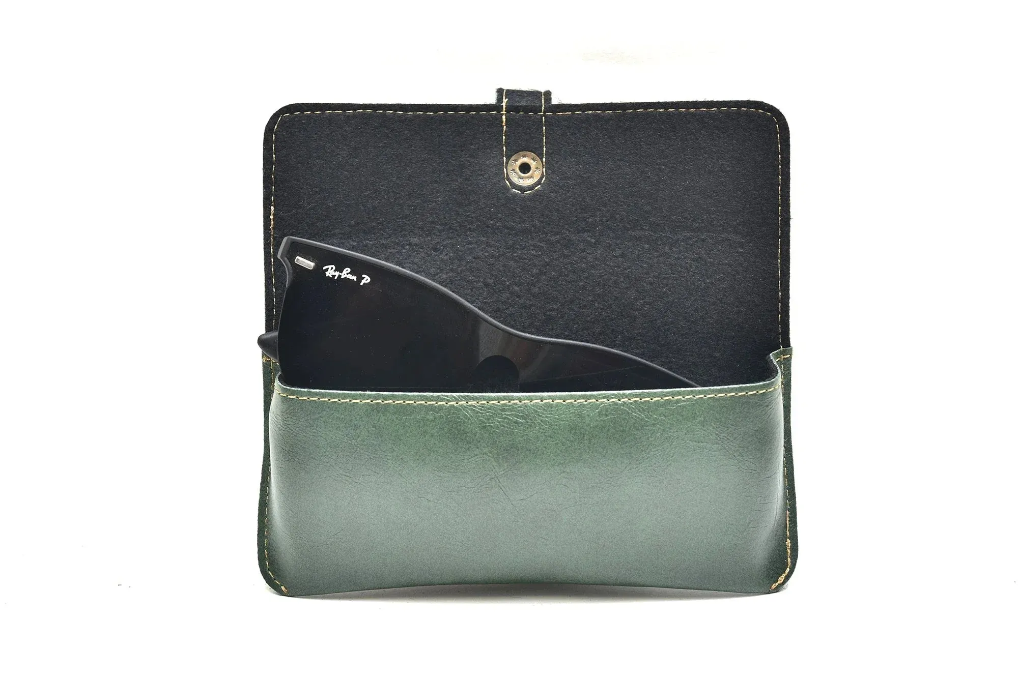 Classy Leather Customized Men's Combo (3 pcs) - Green