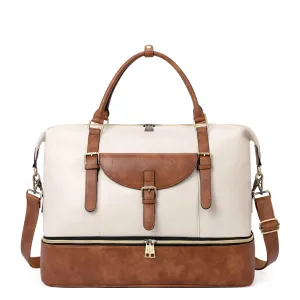 CLUCI Weekender Bag for Women Travel Leather Duffel Bag Carry on Overnight Bag