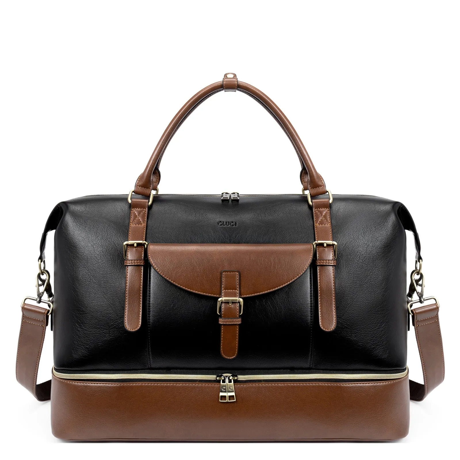 CLUCI Weekender Bag for Women Travel Leather Duffel Bag Carry on Overnight Bag