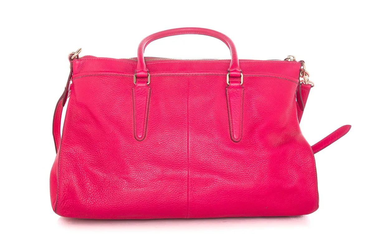 Coach Hot Pink Morgan Satchel Handbag