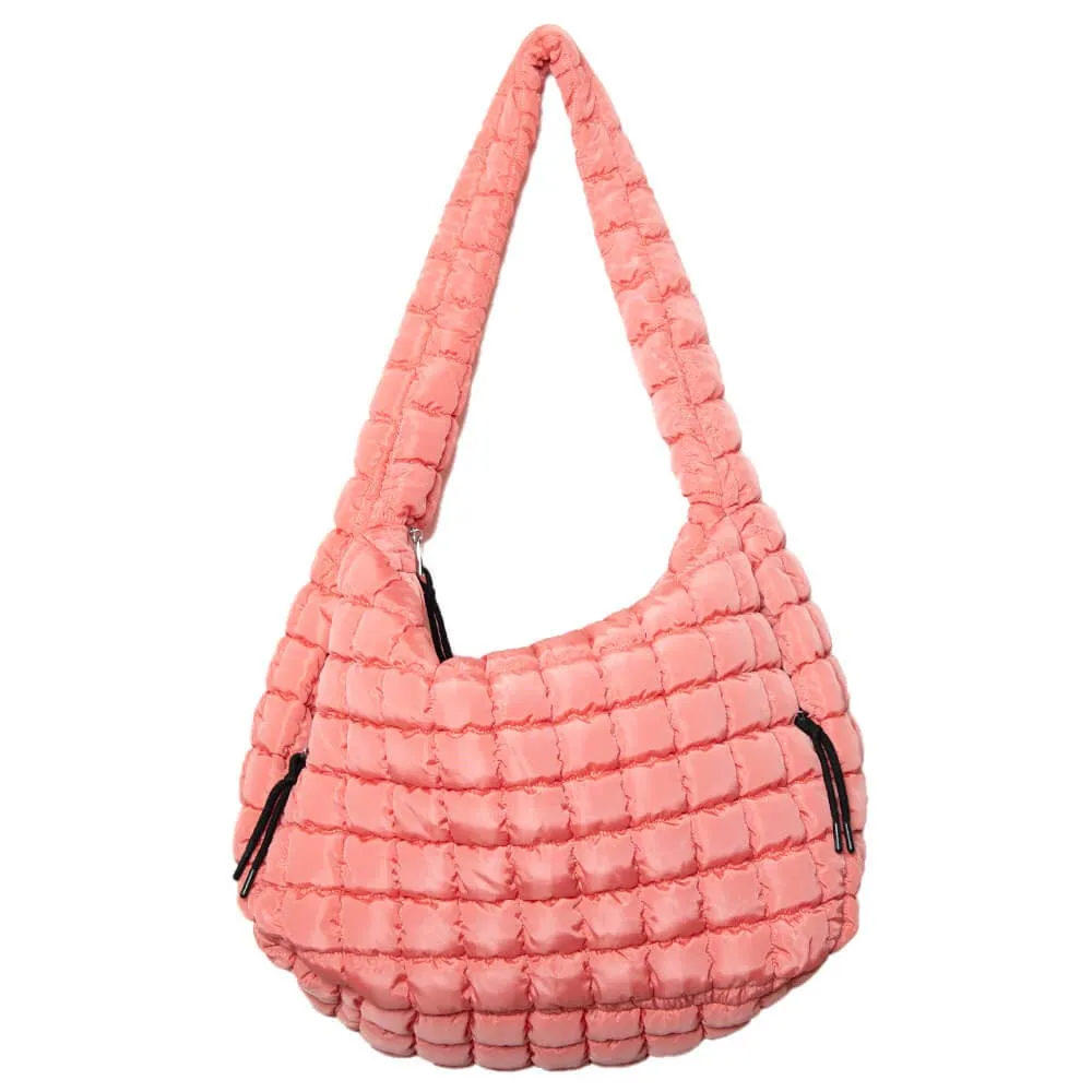 CORALOVERSIZED HOBO QUILTED TOTE