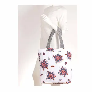 Cotton-Canvas Tote Bag Family Bonds 43x38cm