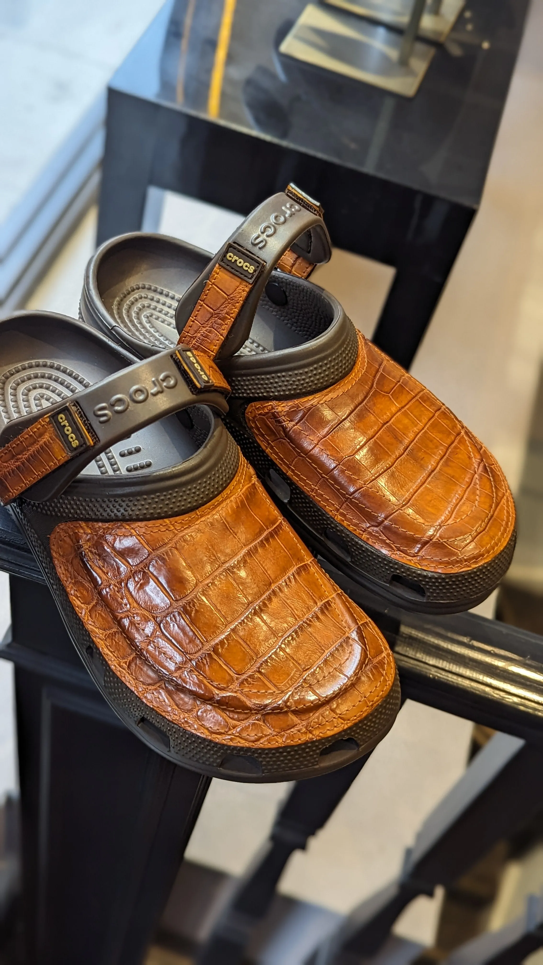 Crocs wrapped in Crocs