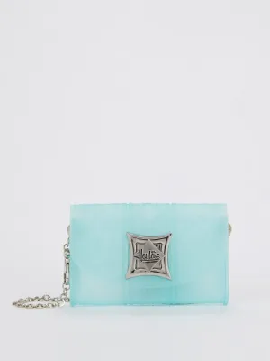 Crystal Blue Iris Lace Mini Bag