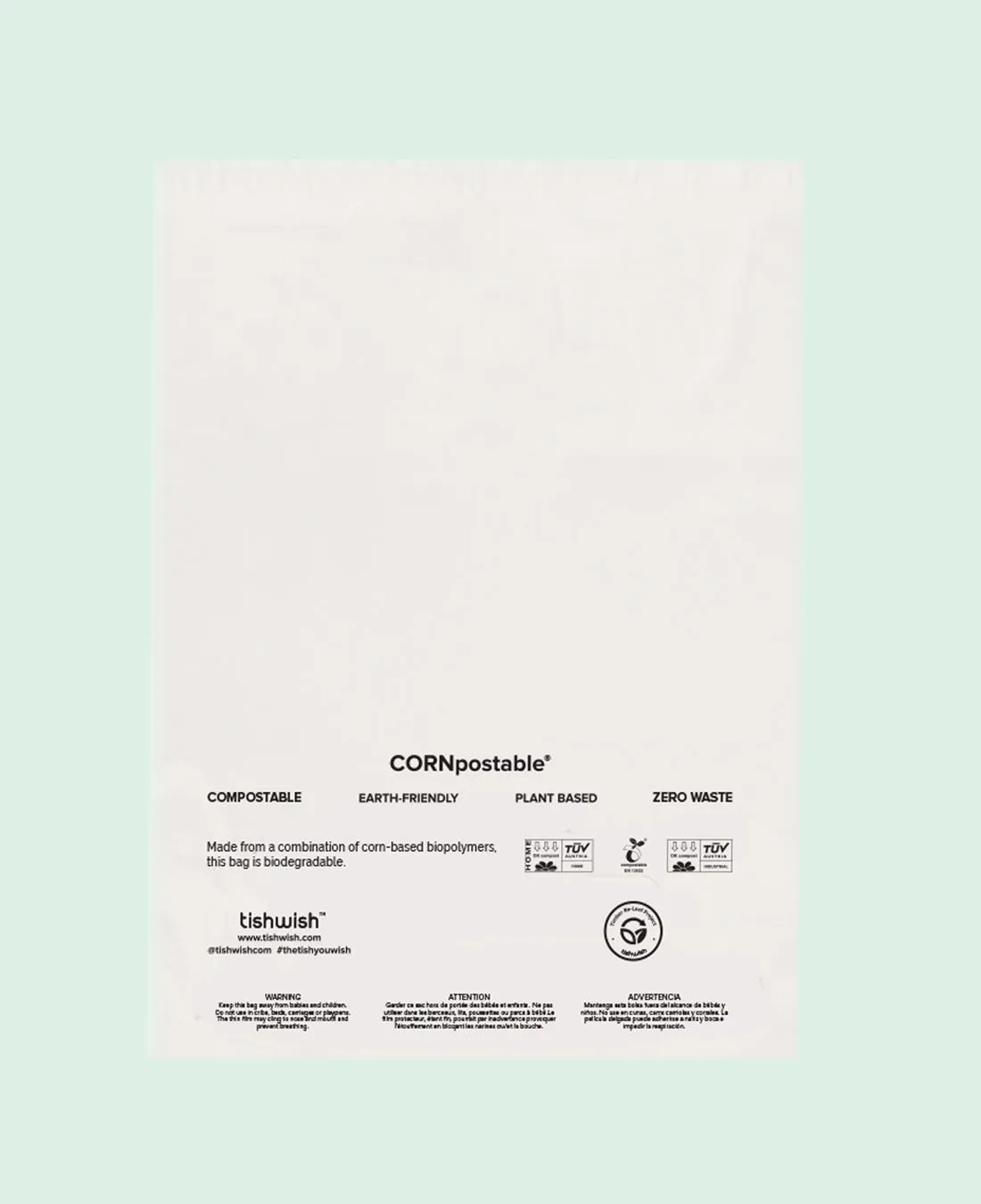 Custom Compostable Garment Bags - Tishwish
