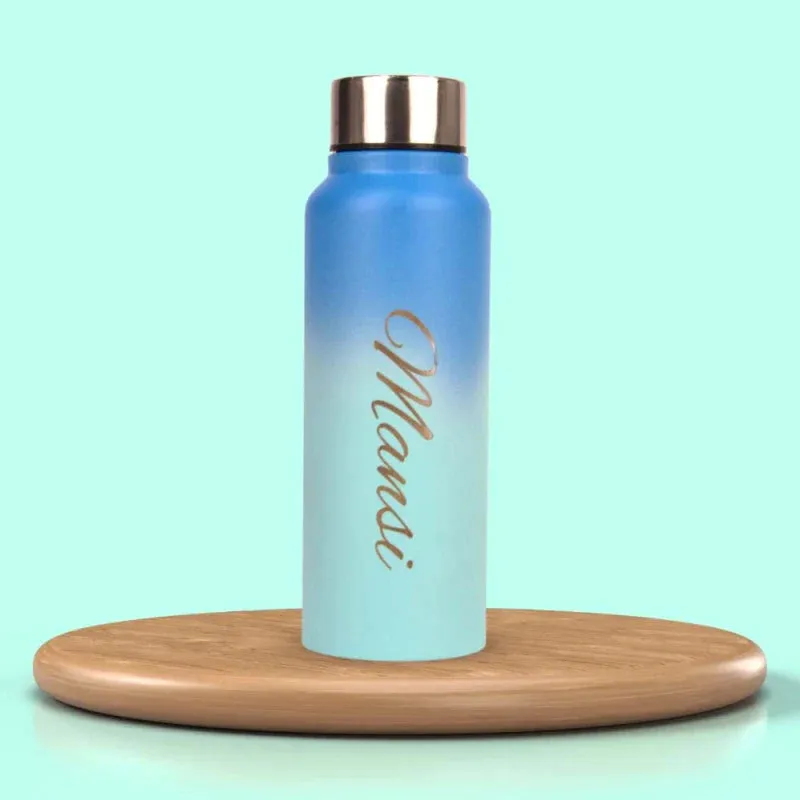 Customized Men's 3 Pcs Combo with Classic Bottle - Blue