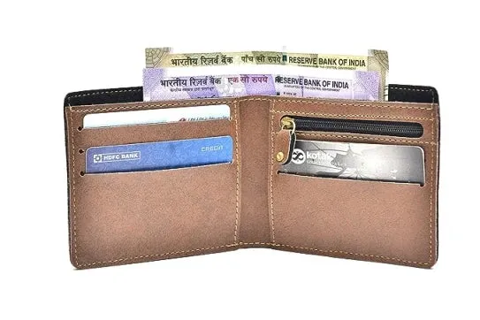 Customized Men's Combo Wallet & Bottle - Brown