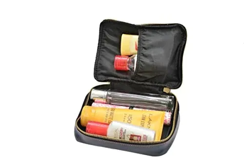 Customized Women's Croc Sling Bag   Mini Make up kit - Brown Royal Blue
