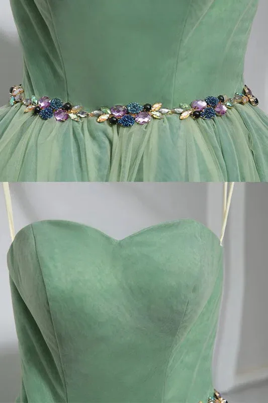 Cute Sweetheart Neck A-Line Classy Homecoming Dresses