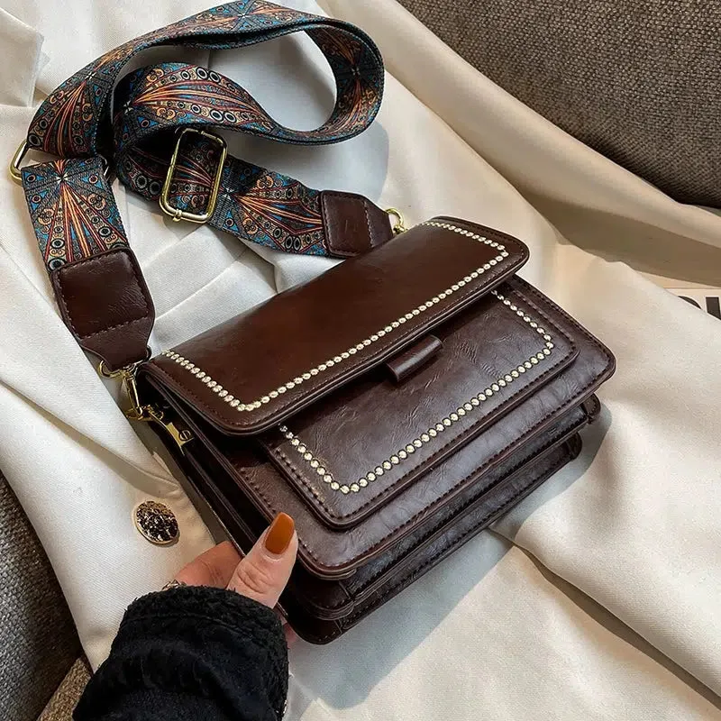 Decorative Strap Small Square Bag