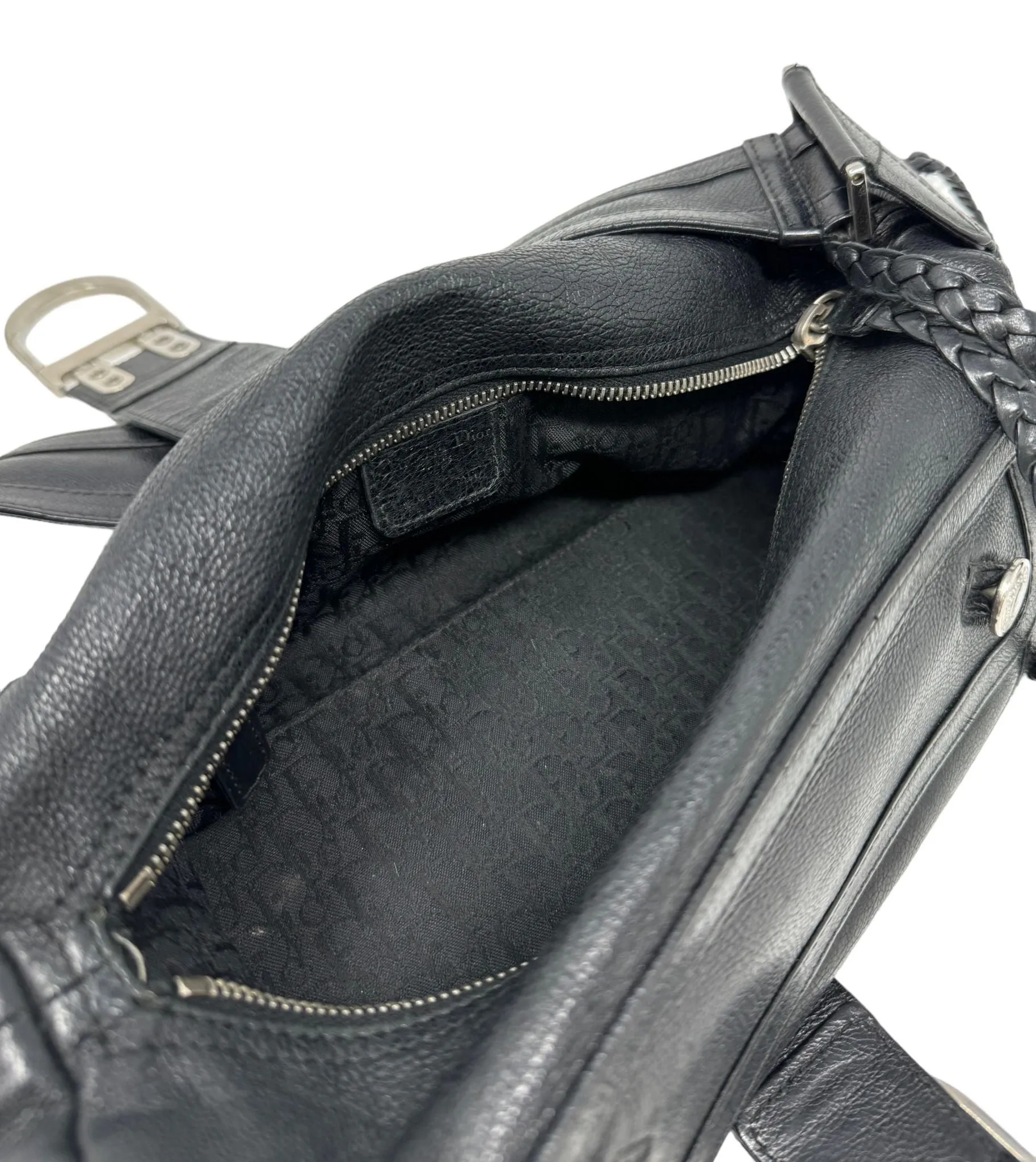 Dior Black Leather Shoulder Bag
