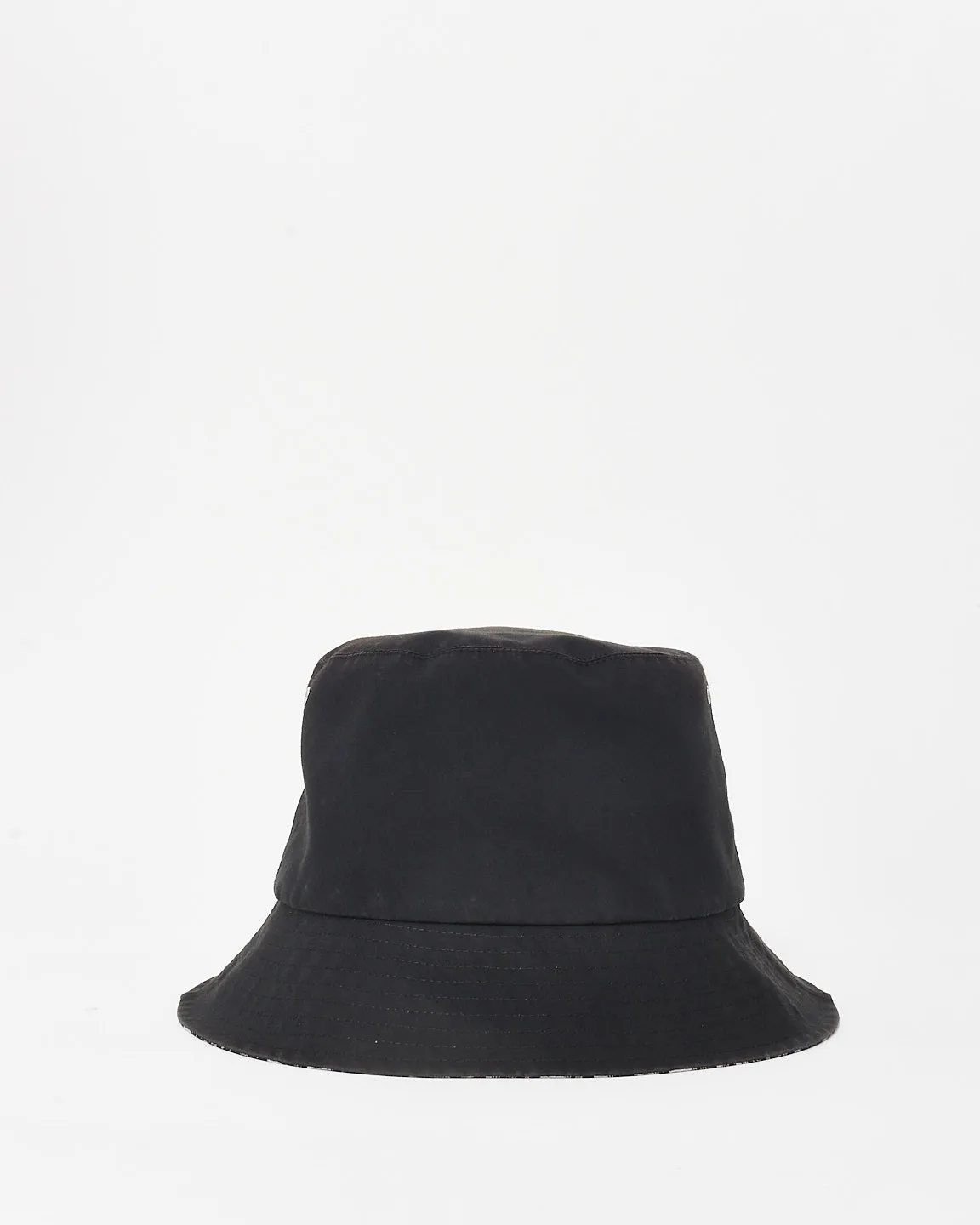 Dior Black Nylon & Oblique Reversible Bucket Hat - 59