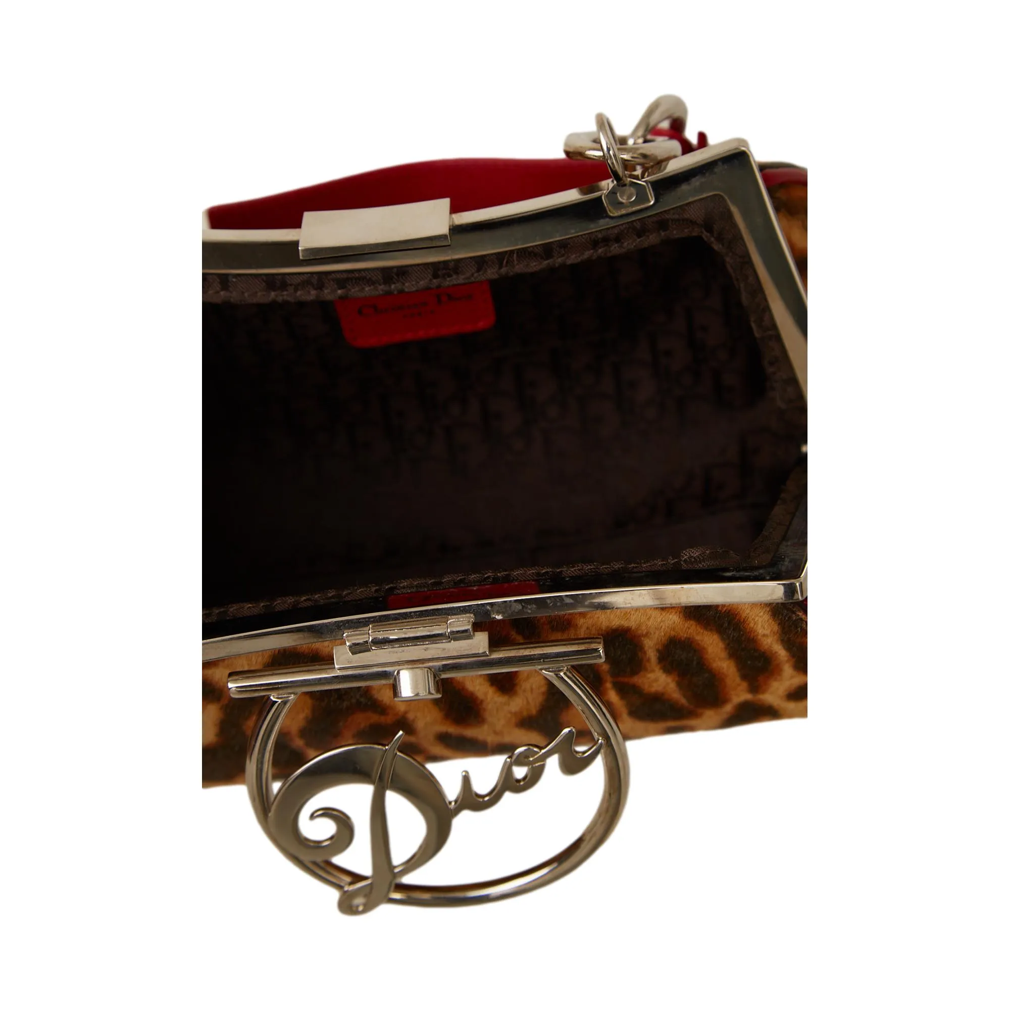 Dior Cheetah Print Mini Lock Bag