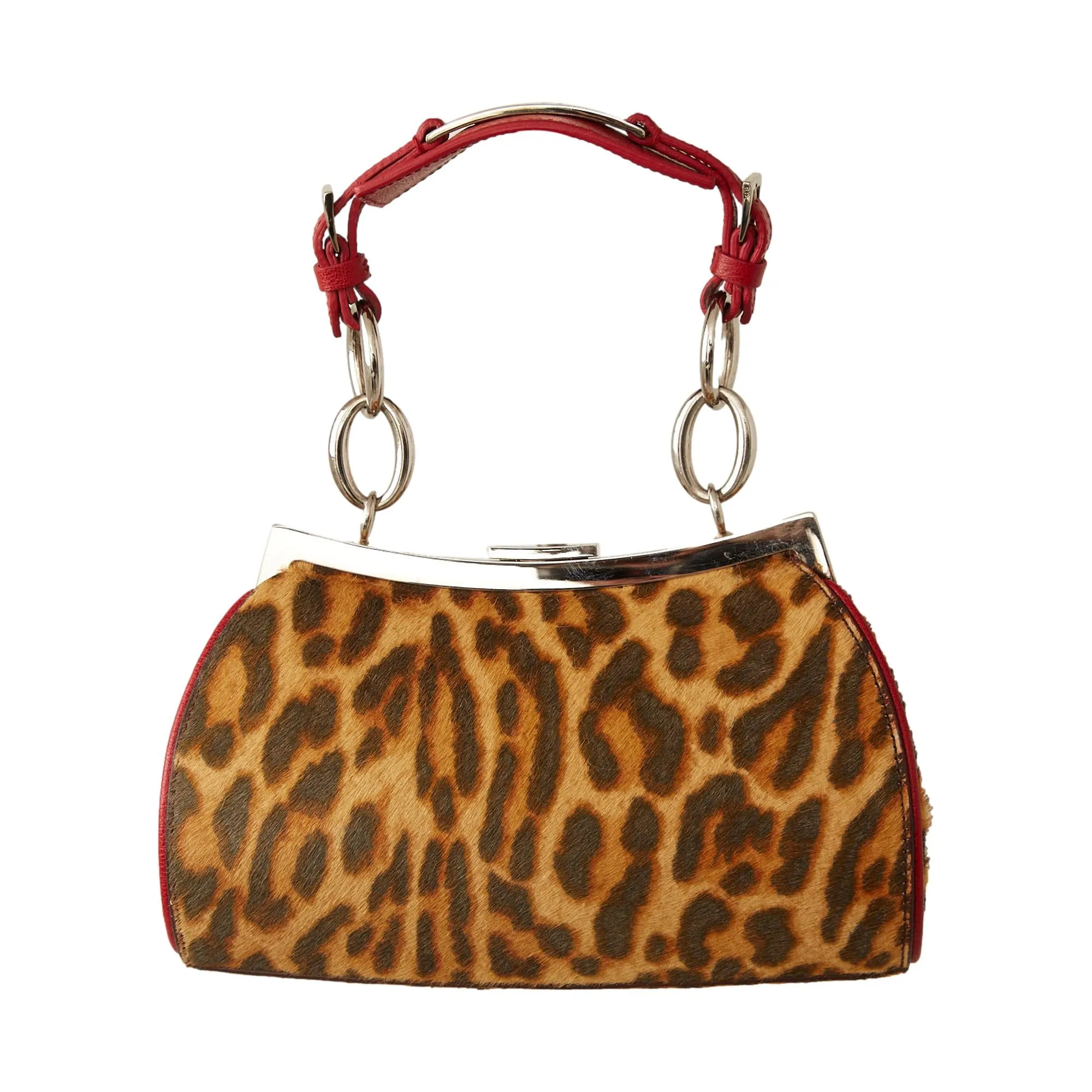 Dior Cheetah Print Mini Lock Bag