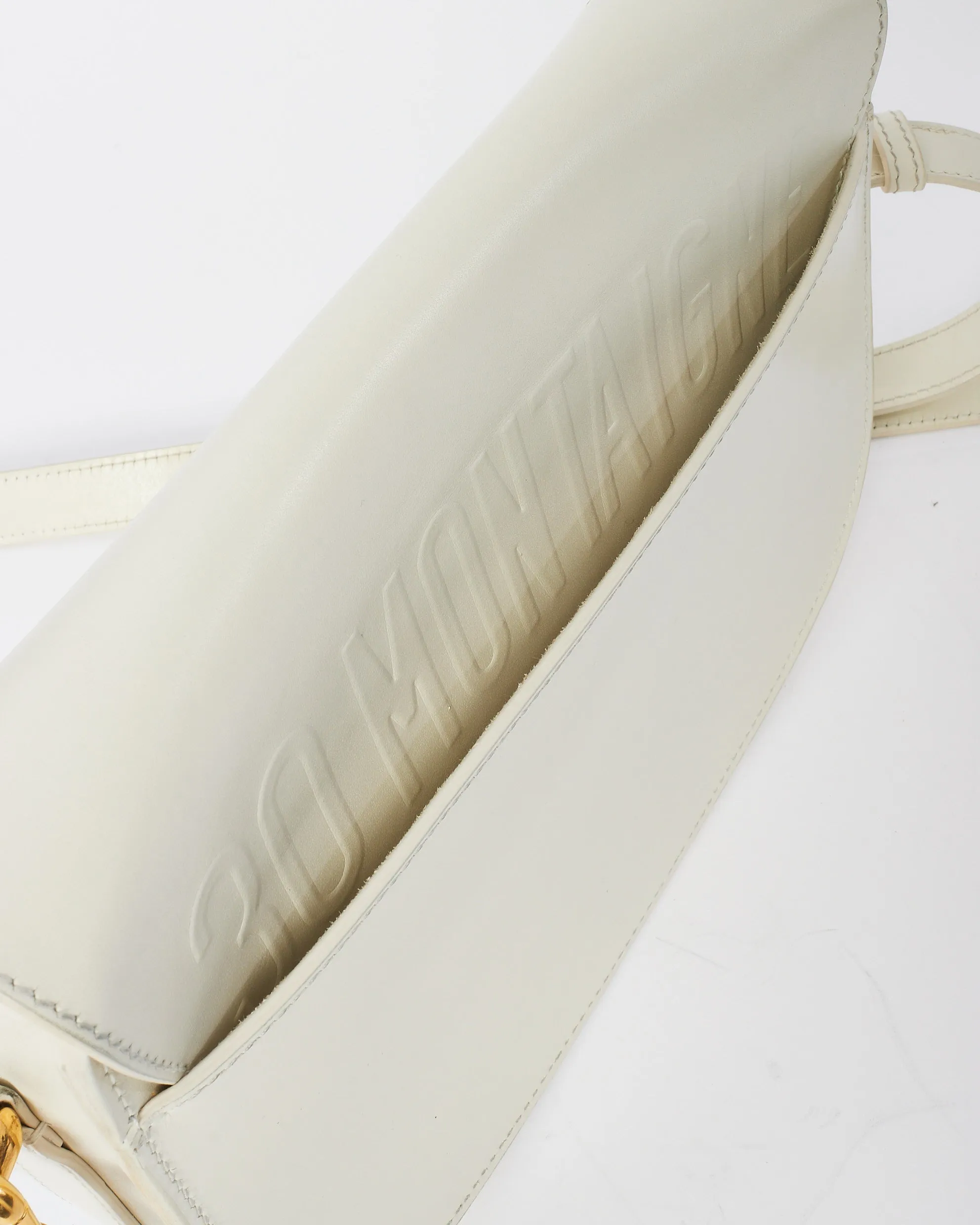 Dior Off White Smooth Leather Medium Bobby Bag