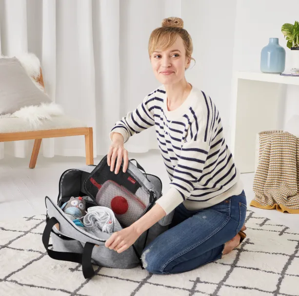 Duo- Weekender Diaper Bag- Grey